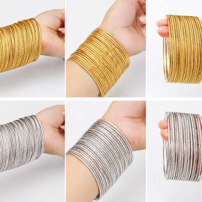 Noor Twist & Plain bangle Set