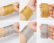 Noor Twist & Plain bangle Set