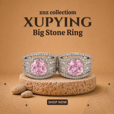 💗 Xuping pink big stone rings 💗