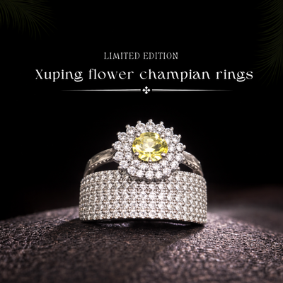 Xuping flower champian rings