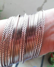 Noor Twist & Plain bangle Set