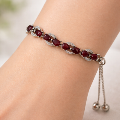❤️ Adjustable ruby stone bracelet ❤️