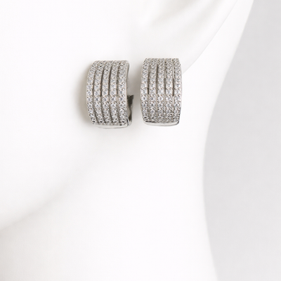 💎 Zircon Pillar Hoops💎