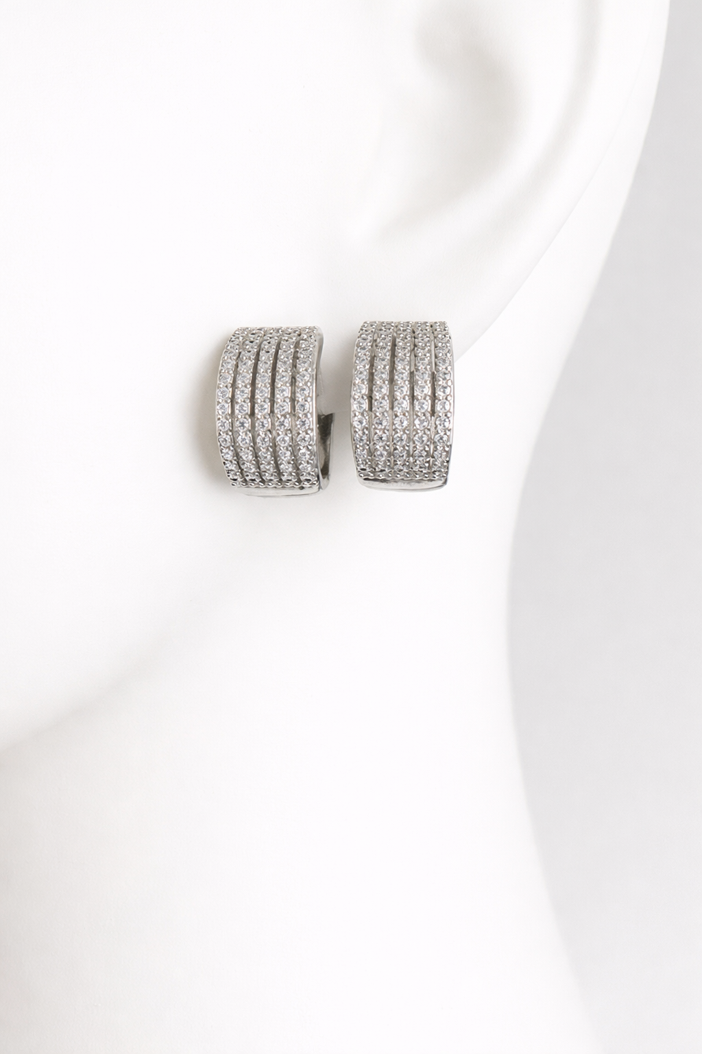 💎 Zircon Pillar Hoops💎