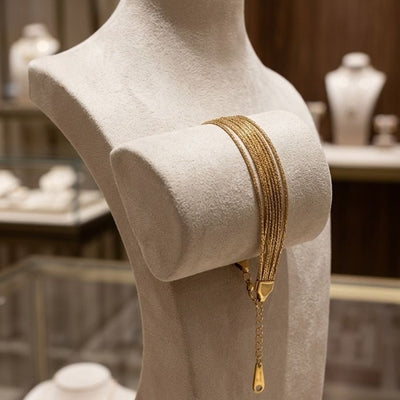 Gilded Multi-Strand Cuff