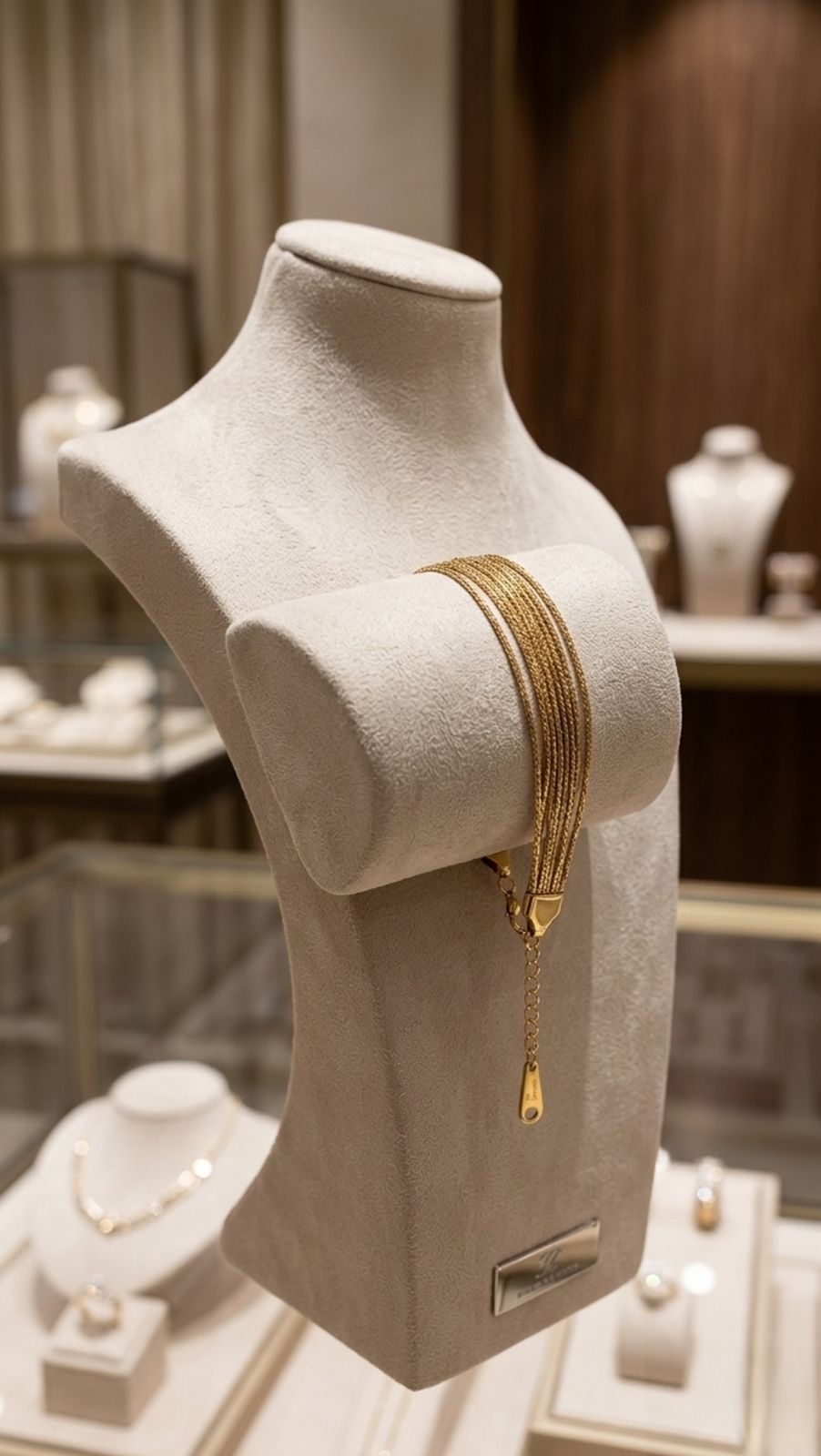 Gilded Multi-Strand Cuff