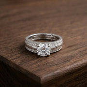 Royal split solitaire ring